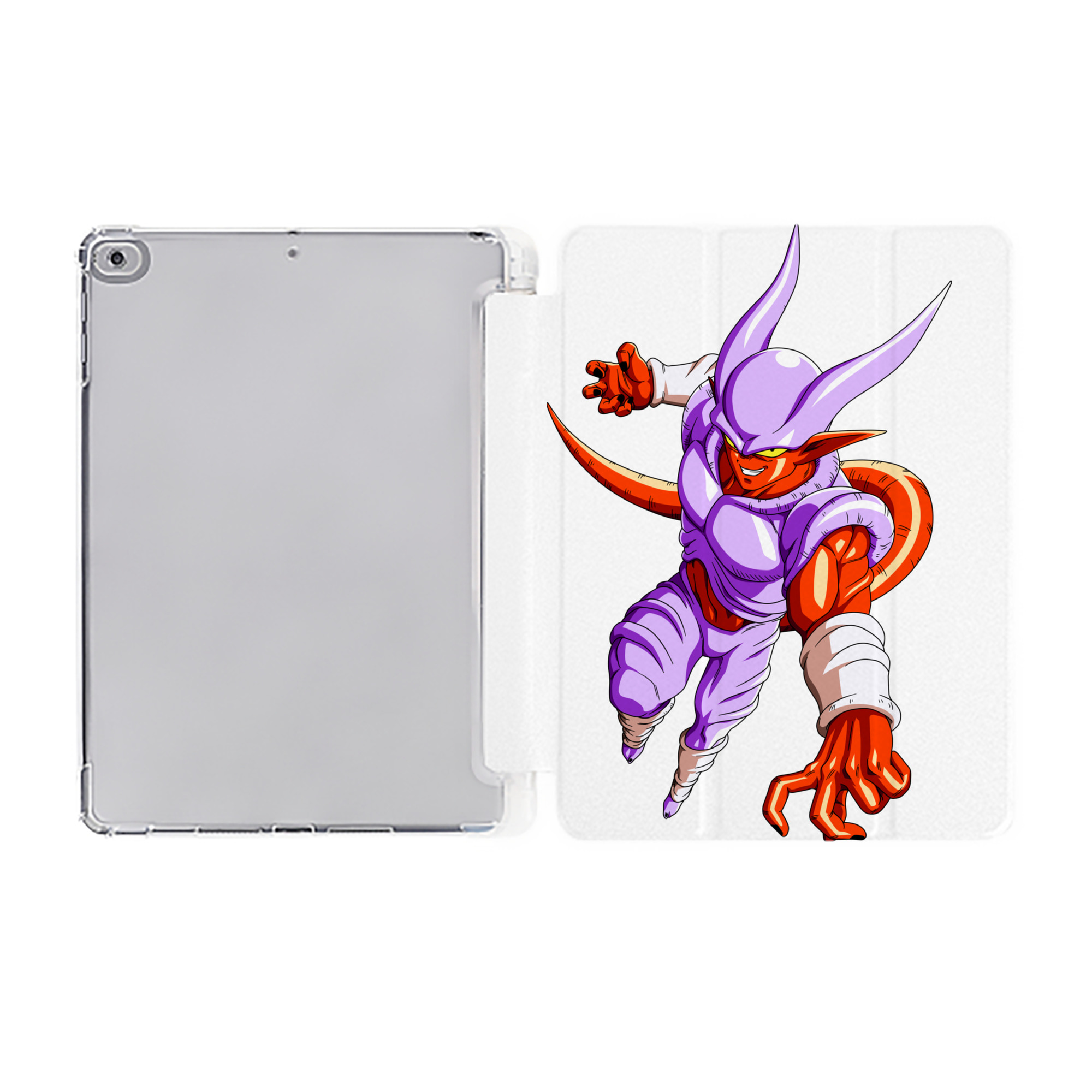 （画像用） ドラゴンボール ジャネンバ DRAGON BALL Janemba IPad ケース ペン収納付き 三つ折りスタンド PUレザー×シリコン 対応機種9.5/10.5/10.9インチ